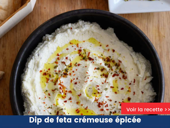 Dip de feta crémeuse épicée